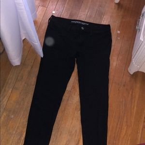 black stretchy pants